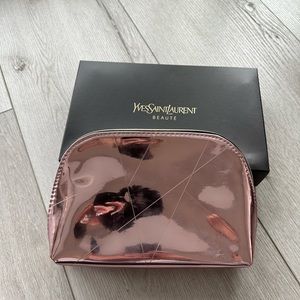 YSL | Soft Blush Pink Reflective Makeup Bag